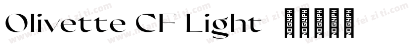 Olivette CF Light字体转换
